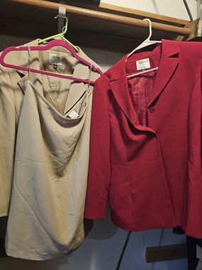 Recollections Red Single-Button Women’s Blazer